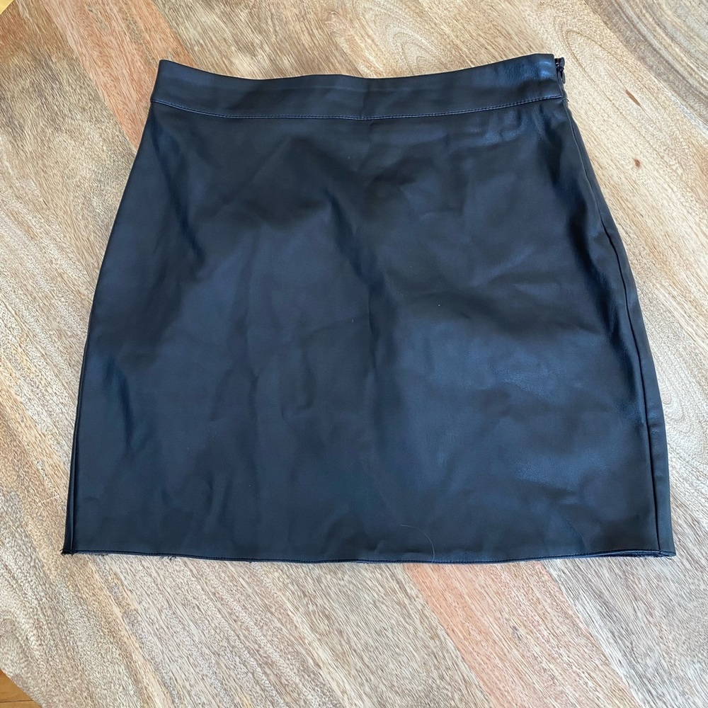 Vegan leather skirt